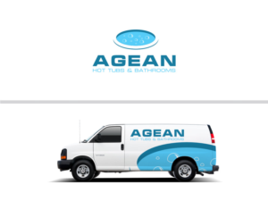 Agean, Agean Hot Tubs, Agean Bathrooms | Logo Design by Atvento Graphics