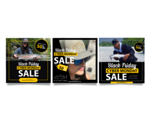 Create Awesome Sale/AD graphics for BLACK FRIDAY  | Graphic Design by IndreDesign