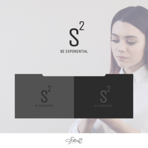 s^2 (this is an exponent, don't include the ^), with tagline "Be exponential"  | Logo Design by SamiddhaH