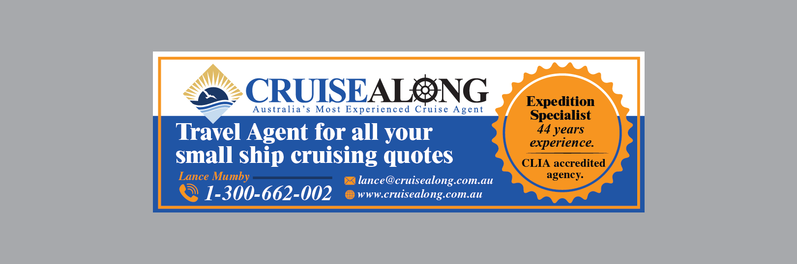 Advertisement Design by Benson M. for CruiseAlong Pty Ltd | Design #23132394