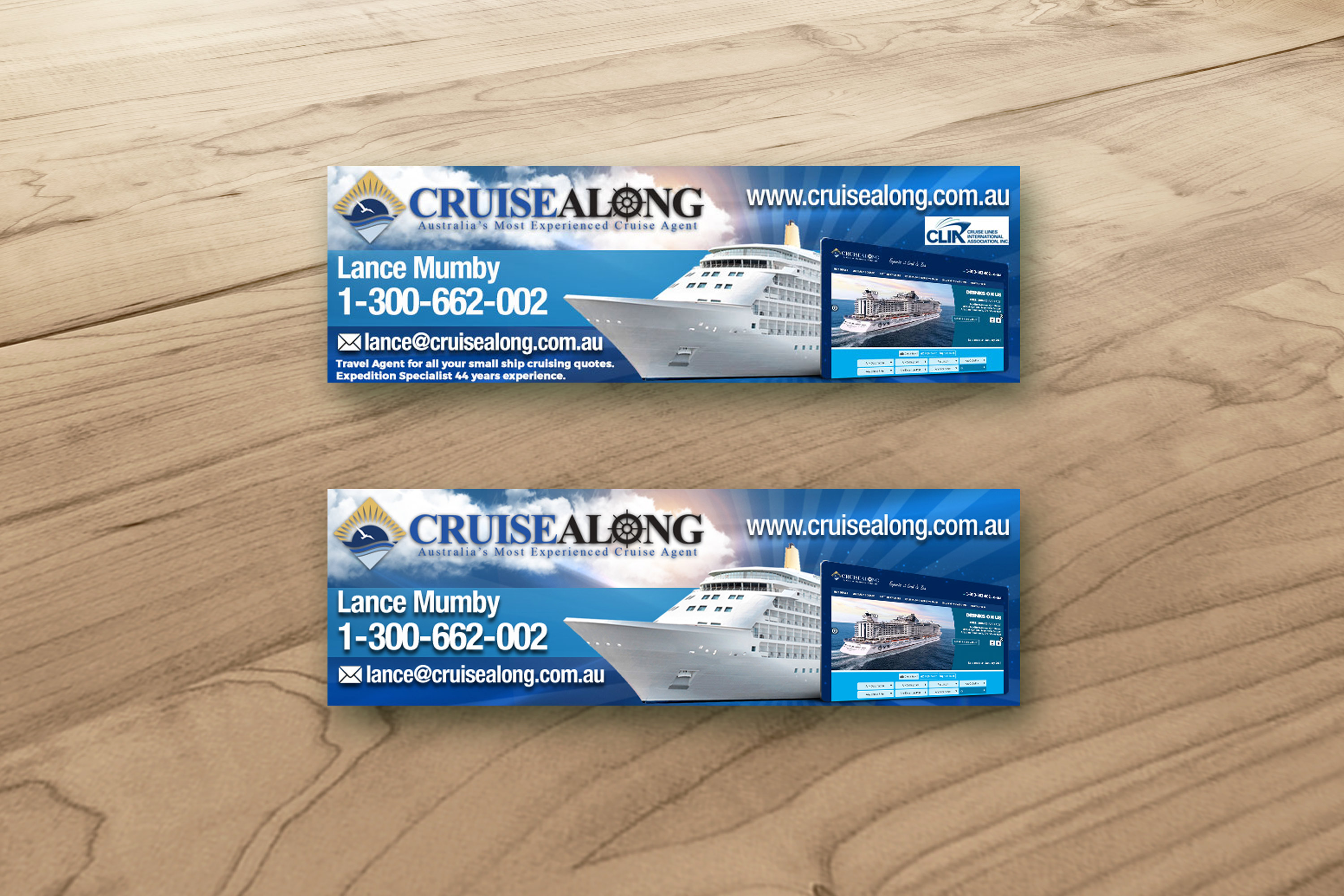 Werbe-Design von Iva Design für CruiseAlong Pty Ltd | Design #23113440