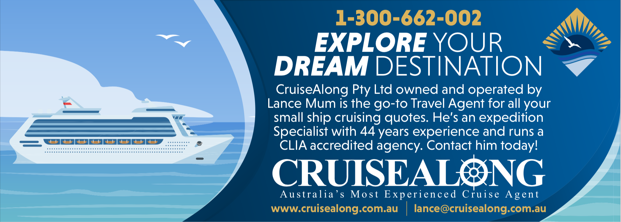 Advertisement Design by indiehatch for CruiseAlong Pty Ltd | Design #23130240