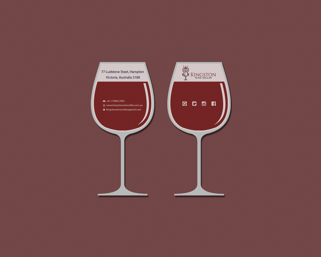 Business Card Design by Riz' for Kingston Wine Cellar | Design #23087816