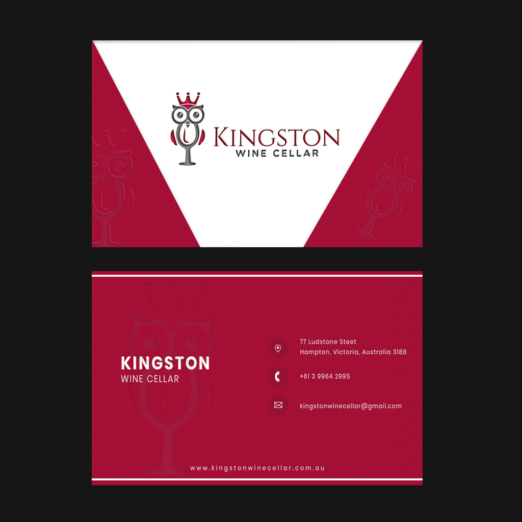 Design de Carte de Visite par GK pour Kingston Wine Cellar | Design #23086991