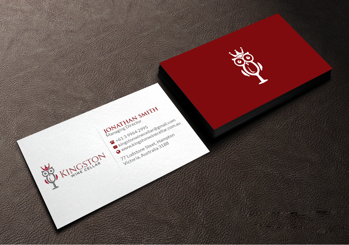 Business Card Design by Creations Box 2015 for Kingston Wine Cellar | Design #23096098