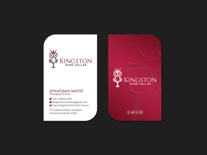 Design de Carte de Visite par Creations Box 2015 pour Kingston Wine Cellar | Design : #23096125