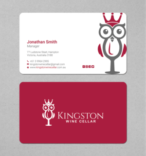 Diseño de Tarjeta de Presentación por LAXMI DESIGNHUB para Kingston Wine Cellar | Diseño: #23085396
