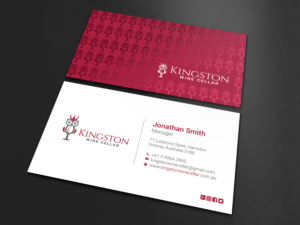 Diseño de Tarjeta de Presentación por LAXMI DESIGNHUB para Kingston Wine Cellar | Diseño: #23085483