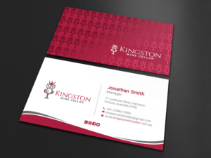 Diseño de Tarjeta de Presentación por LAXMI DESIGNHUB para Kingston Wine Cellar | Diseño: #23085486