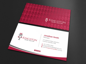 Diseño de Tarjeta de Presentación por LAXMI DESIGNHUB para Kingston Wine Cellar | Diseño: #23085487