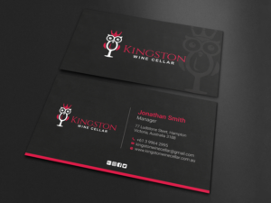 Diseño de Tarjeta de Presentación por LAXMI DESIGNHUB para Kingston Wine Cellar | Diseño: #23085559
