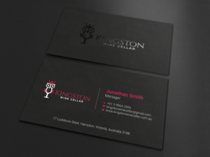 Design de Carte de Visite par LAXMI DESIGNHUB pour Kingston Wine Cellar | Design : #23085638