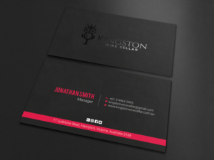 Design de Carte de Visite par LAXMI DESIGNHUB pour Kingston Wine Cellar | Design : #23085805