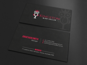Design de Carte de Visite par LAXMI DESIGNHUB pour Kingston Wine Cellar | Design : #23085806