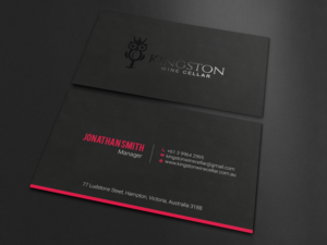 Design de Carte de Visite par LAXMI DESIGNHUB pour Kingston Wine Cellar | Design : #23085813