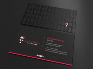 Design de Carte de Visite par LAXMI DESIGNHUB pour Kingston Wine Cellar | Design : #23085879