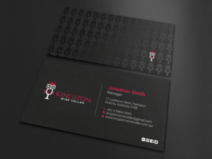 Design de Carte de Visite par LAXMI DESIGNHUB pour Kingston Wine Cellar | Design : #23085891