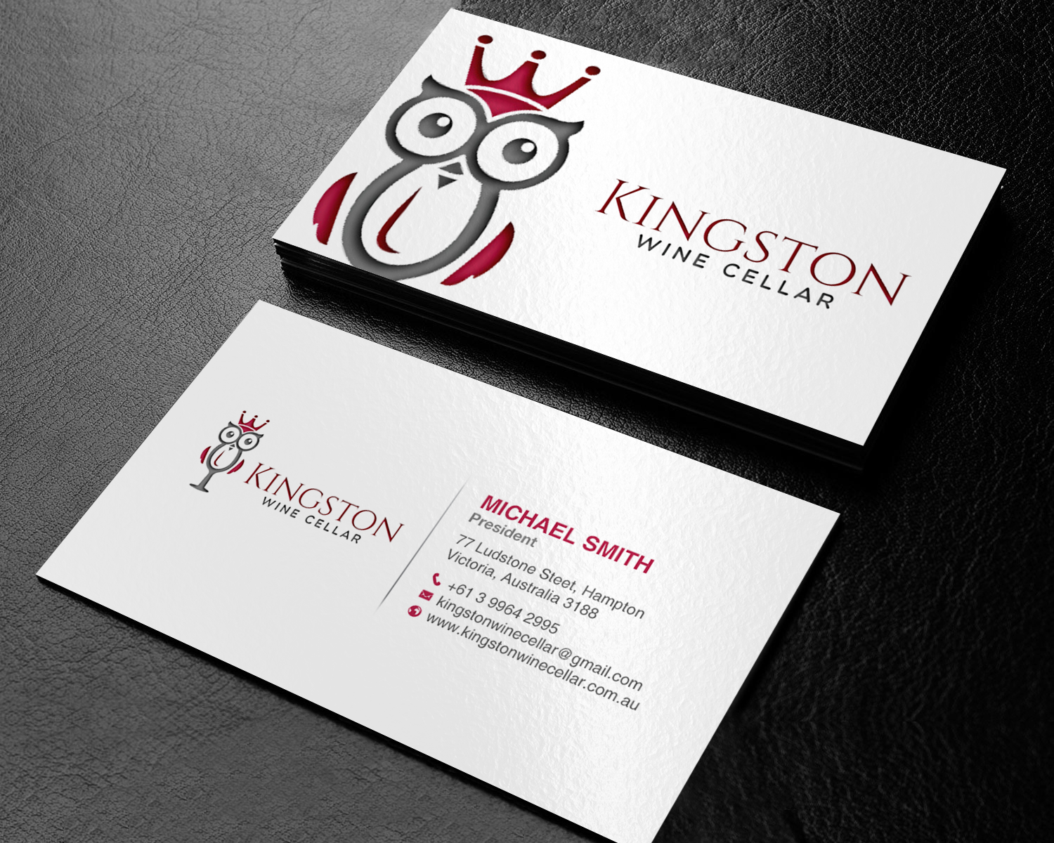 Visitenkarten-Design von chandrayaan.creative für Kingston Wine Cellar | Design #23091153