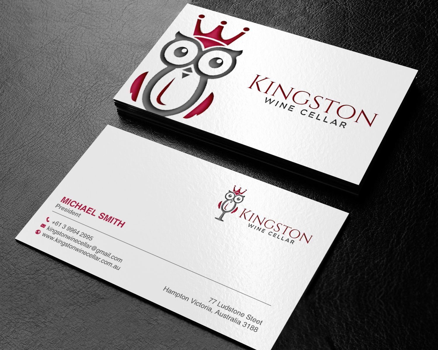 Visitenkarten-Design von chandrayaan.creative für Kingston Wine Cellar | Design #23091154