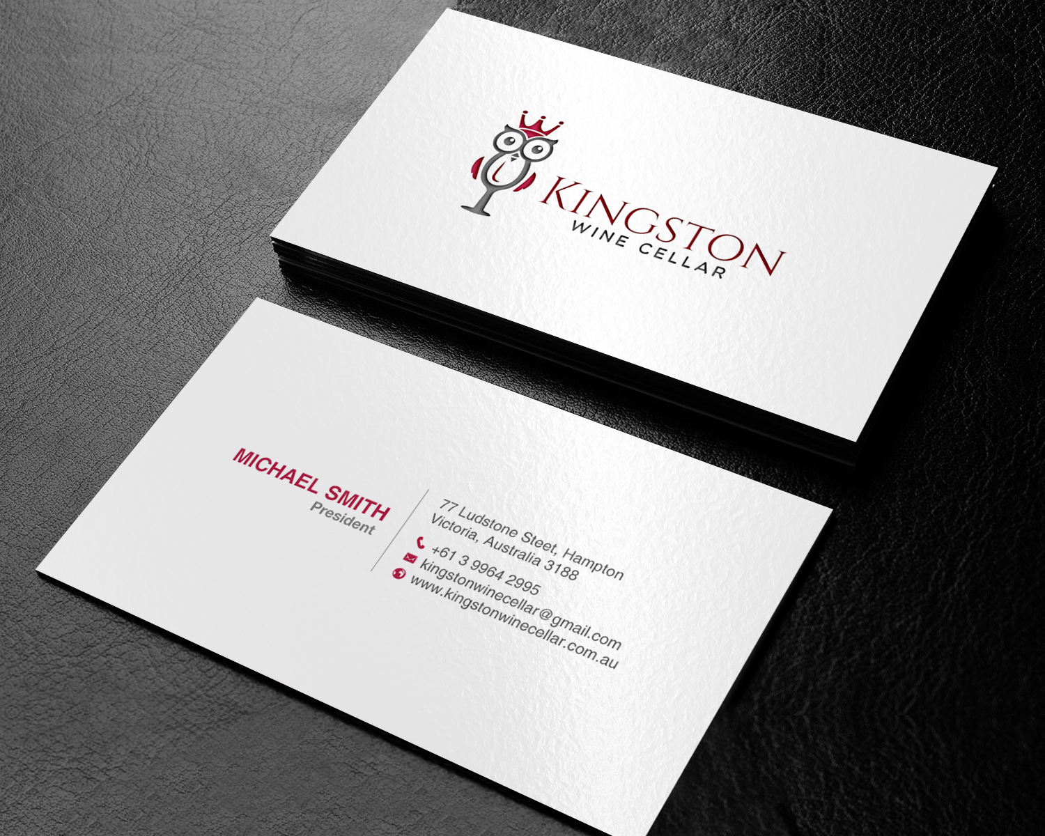 Design de Carte de Visite par chandrayaan.creative pour Kingston Wine Cellar | Design #23091155