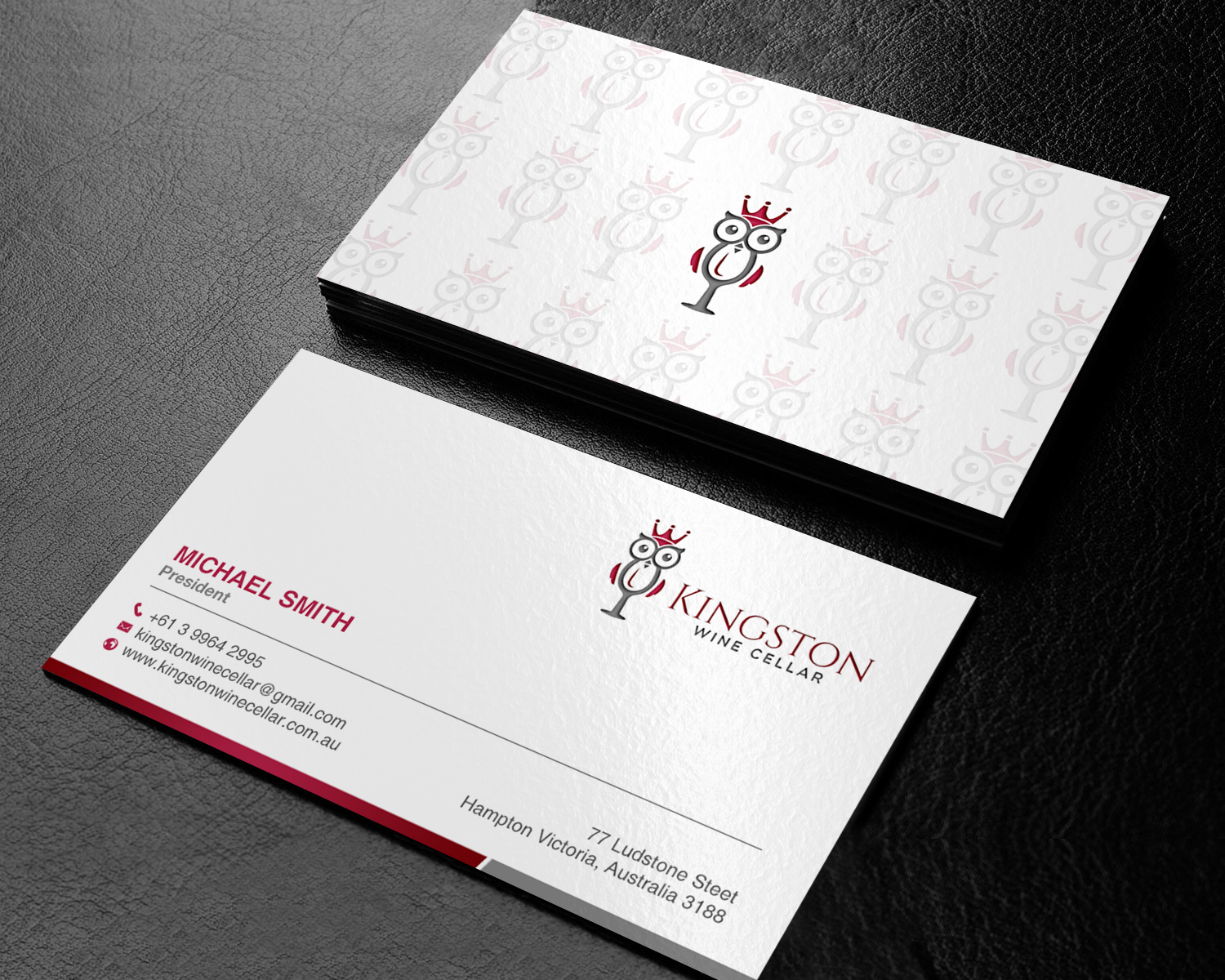 Business Card Design by chandrayaan.creative for Kingston Wine Cellar | Design #23091156
