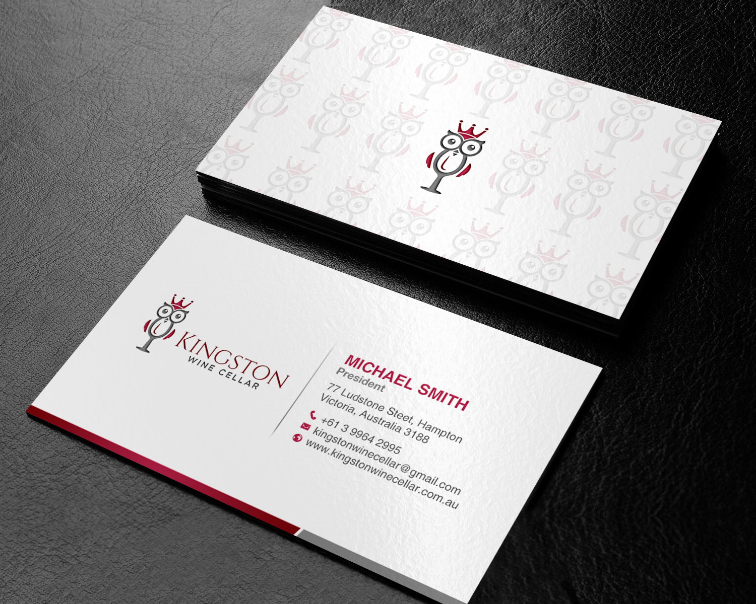 Design de Carte de Visite par chandrayaan.creative pour Kingston Wine Cellar | Design #23091157