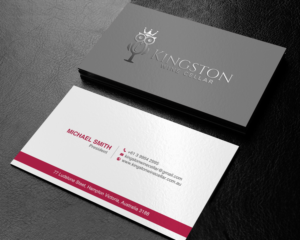 Business Card Design by chandrayaan.creative for Kingston Wine Cellar | Design: #23091160