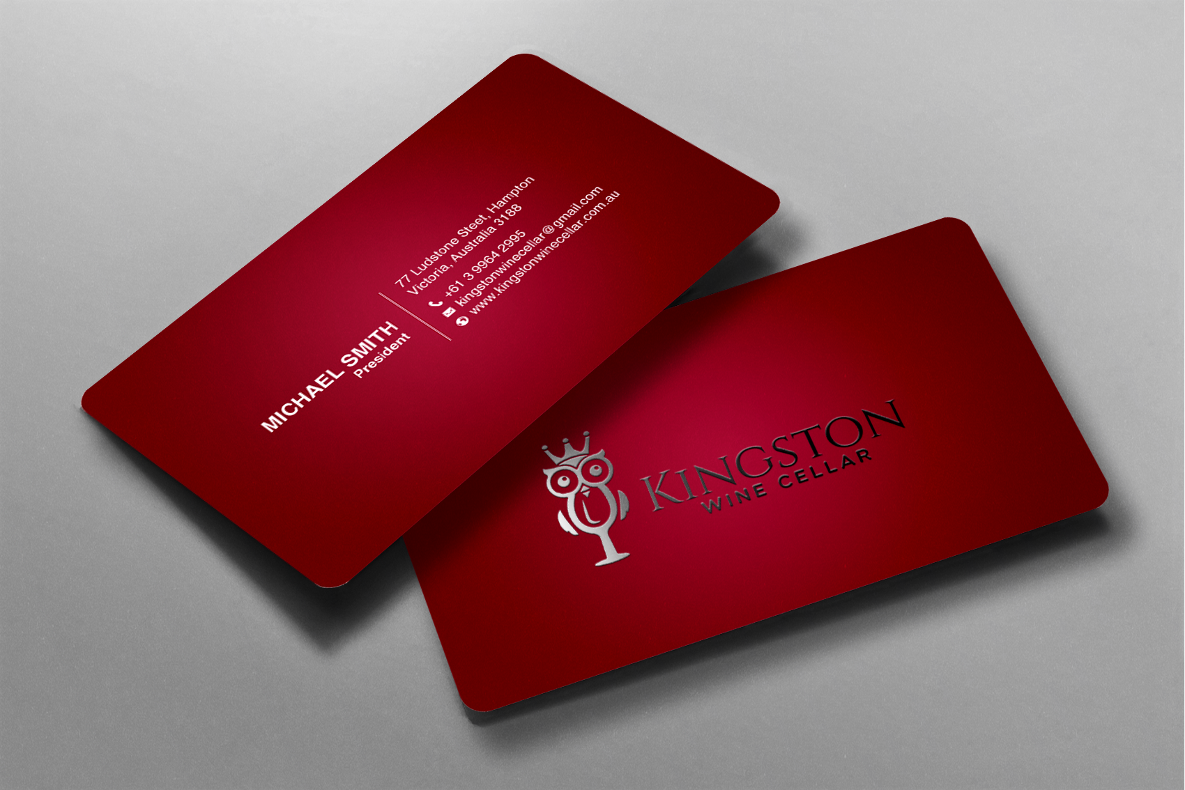 Design de Carte de Visite par chandrayaan.creative pour Kingston Wine Cellar | Design #23091161
