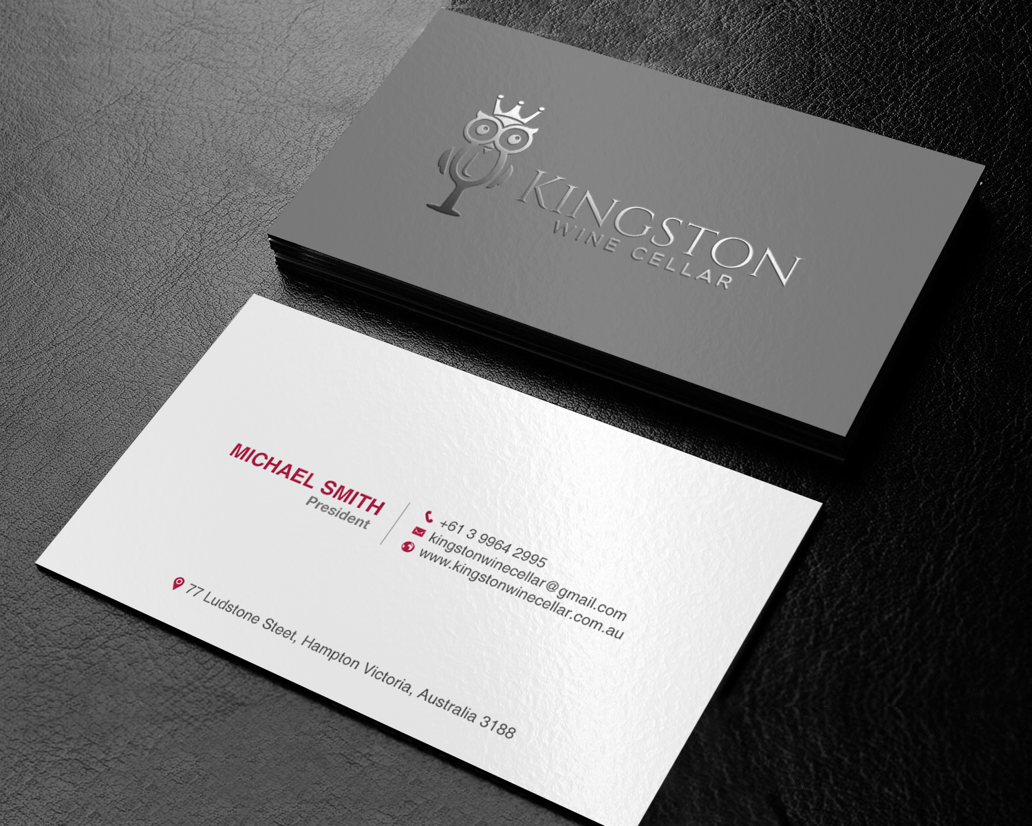 Design de Carte de Visite par chandrayaan.creative pour Kingston Wine Cellar | Design #23091162