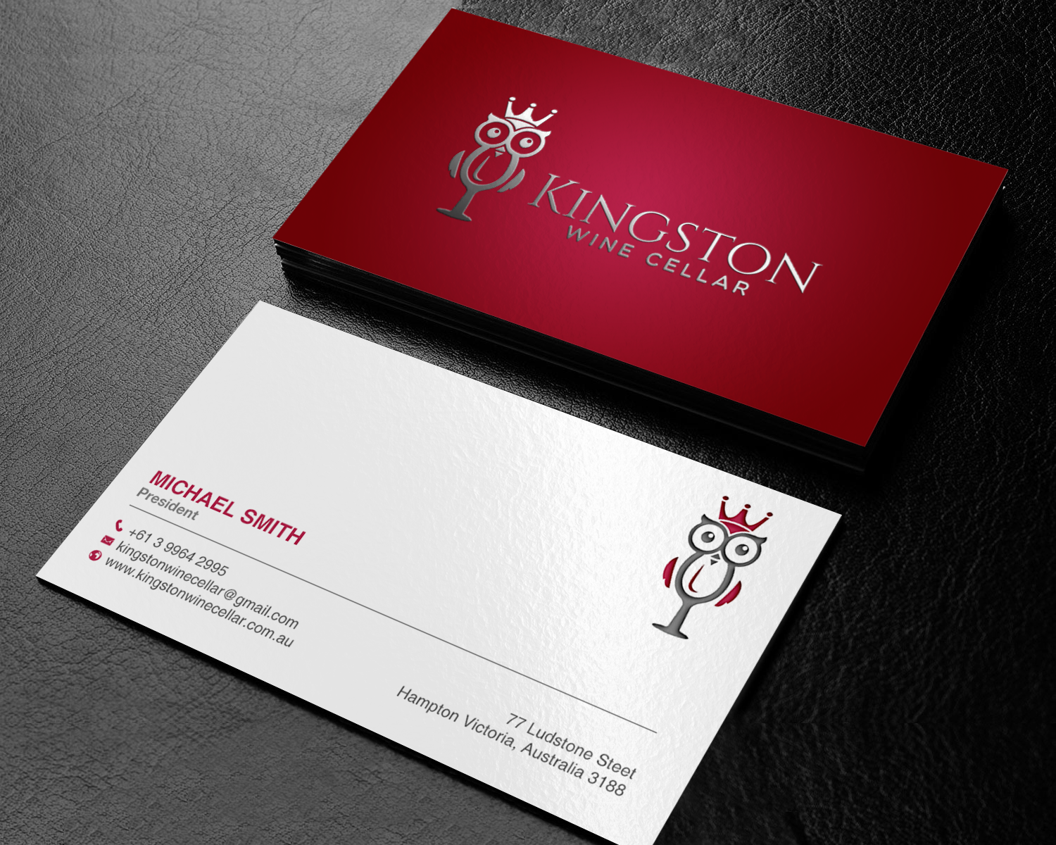 Design de Carte de Visite par chandrayaan.creative pour Kingston Wine Cellar | Design #23091163