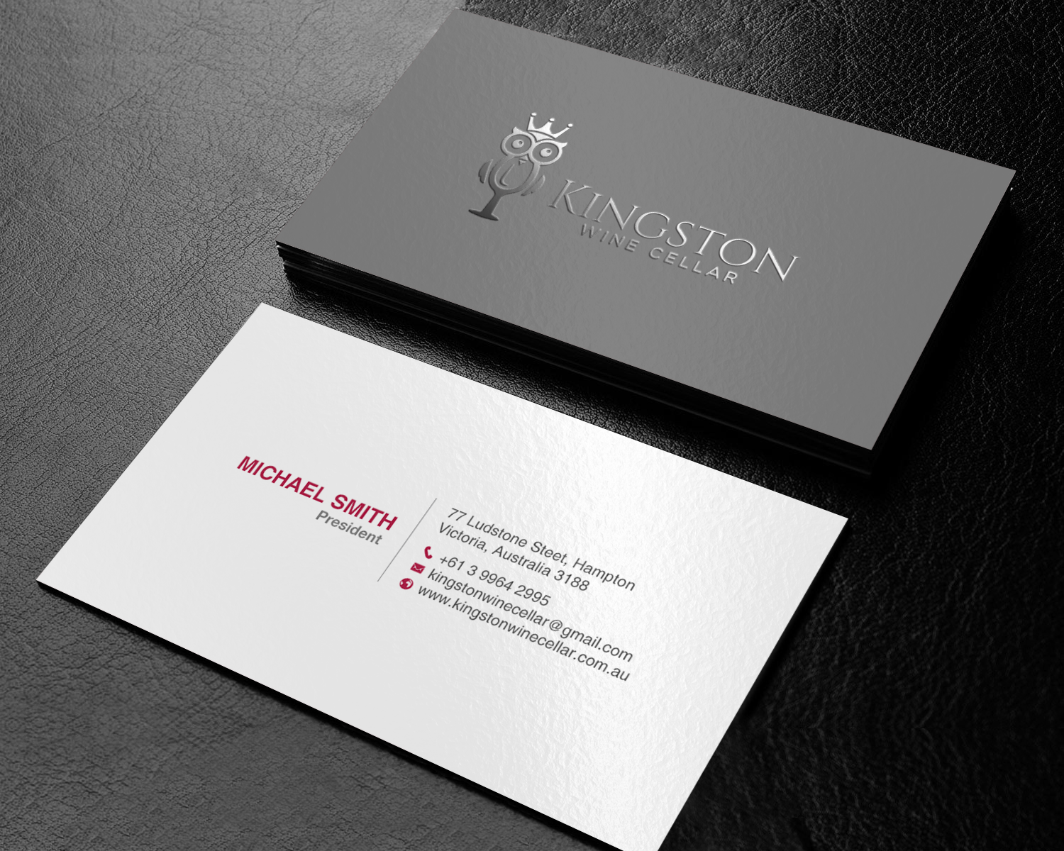 Design de Carte de Visite par chandrayaan.creative pour Kingston Wine Cellar | Design #23091164