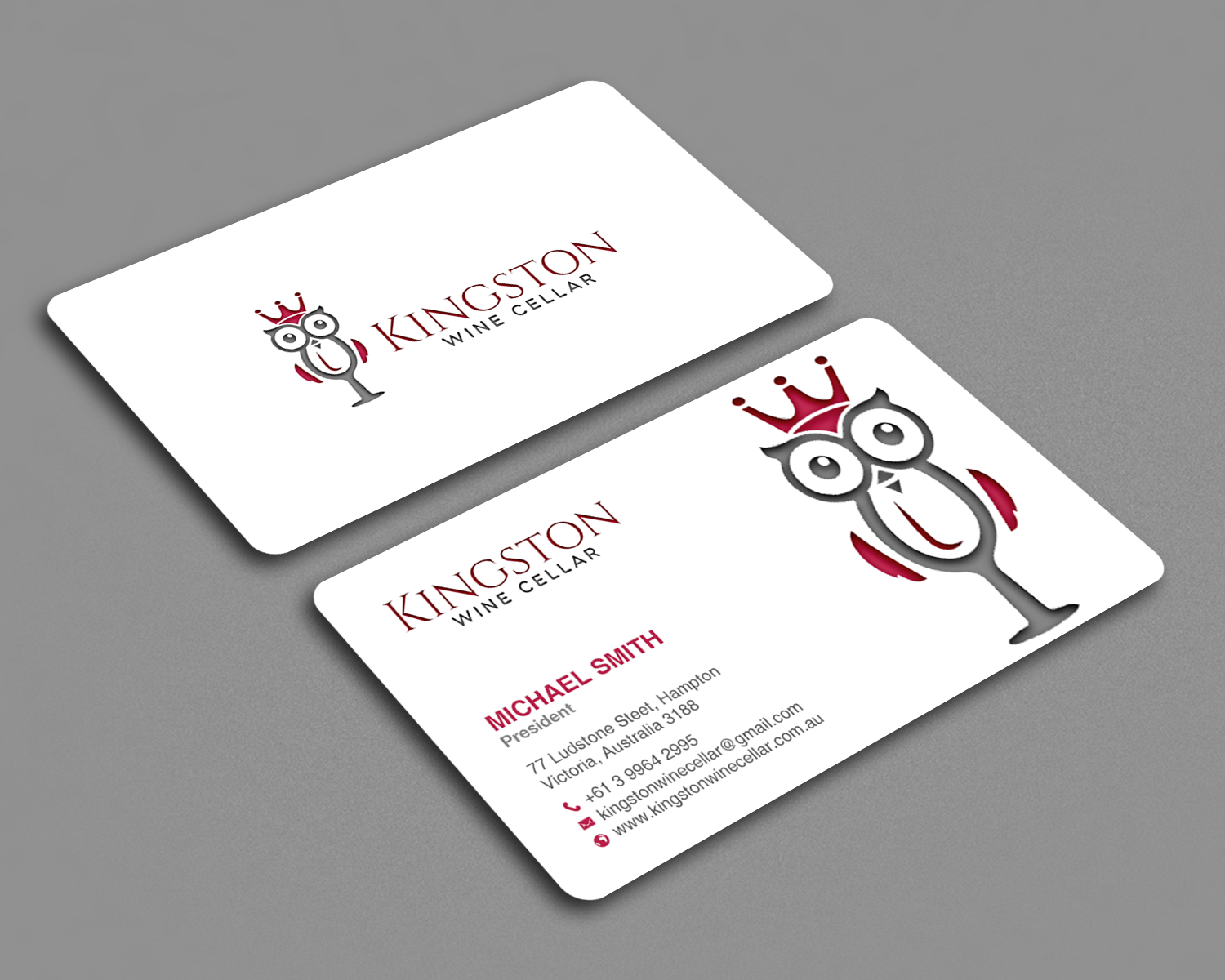 Design de Carte de Visite par chandrayaan.creative pour Kingston Wine Cellar | Design #23092680