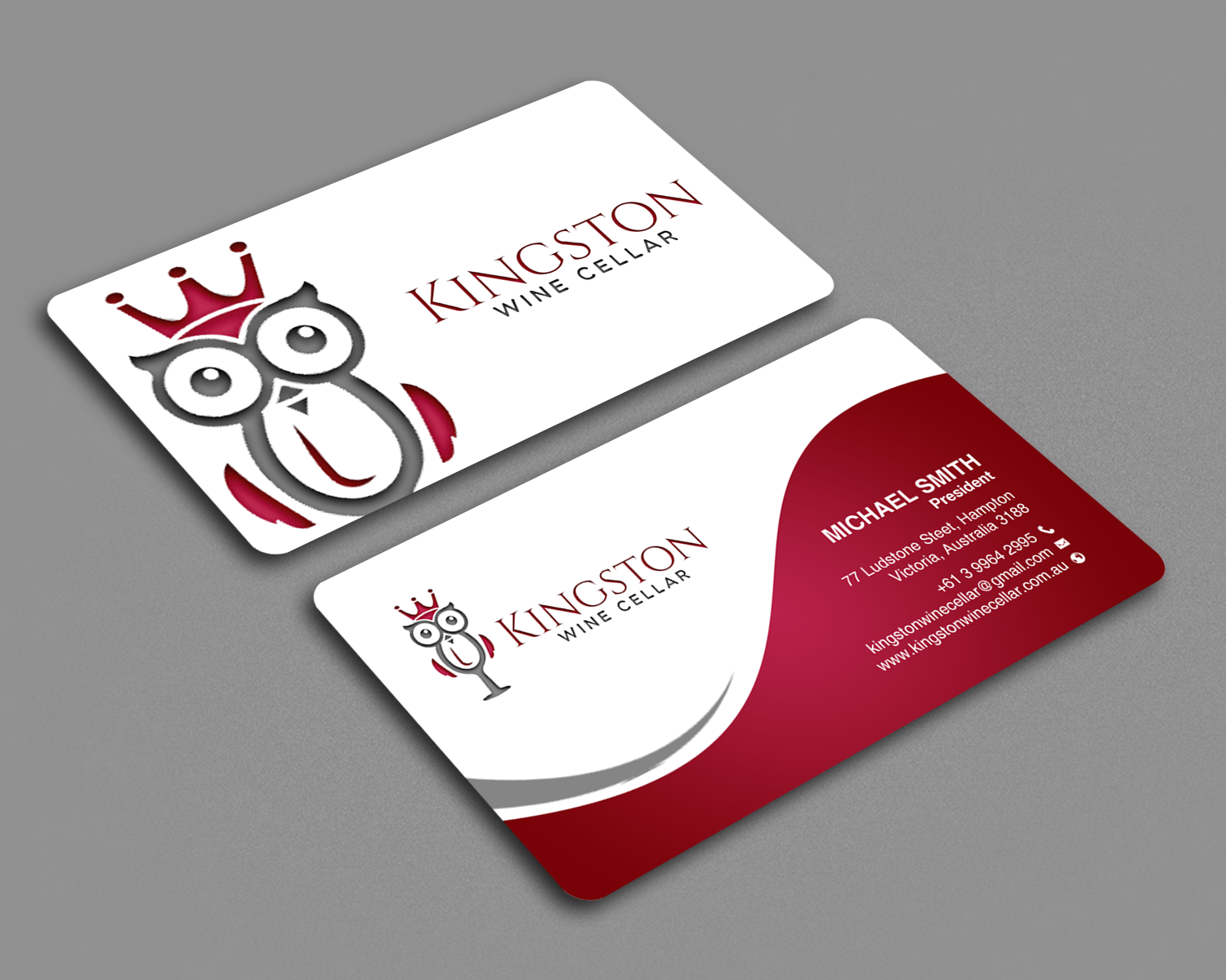 Design de Carte de Visite par chandrayaan.creative pour Kingston Wine Cellar | Design #23092683