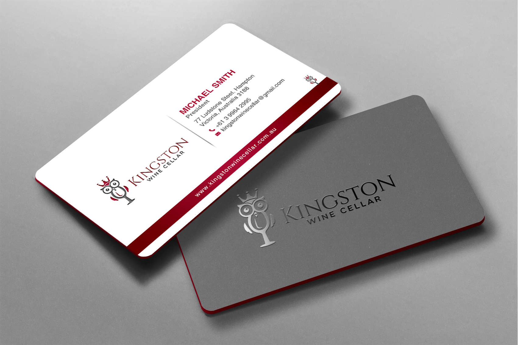 Business Card Design by chandrayaan.creative for Kingston Wine Cellar | Design #23092690