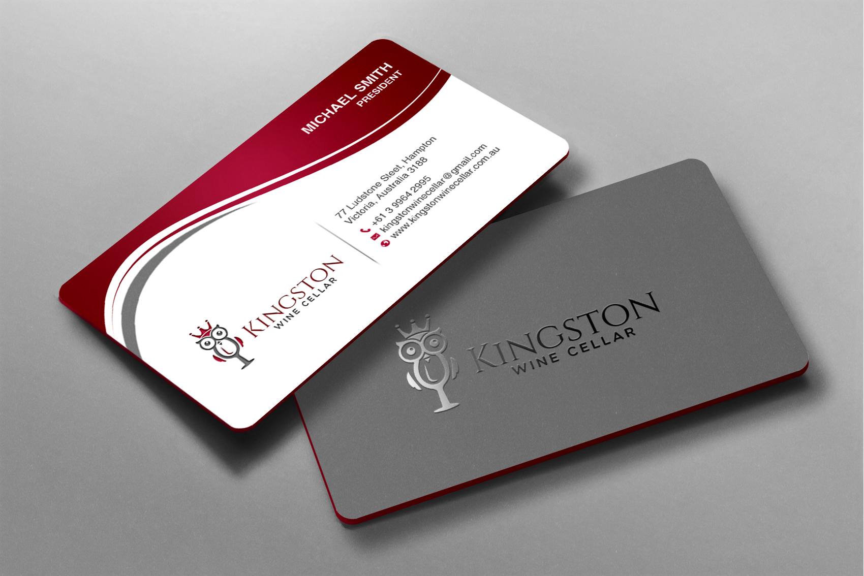 Visitenkarten-Design von chandrayaan.creative für Kingston Wine Cellar | Design #23092696