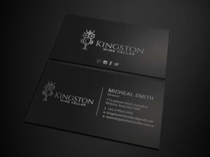 Diseño de Tarjeta de Presentación por Tripti Ranjan Gain para Kingston Wine Cellar | Diseño: #23085237