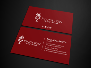 Diseño de Tarjeta de Presentación por Tripti Ranjan Gain para Kingston Wine Cellar | Diseño: #23085238