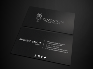 Diseño de Tarjeta de Presentación por Tripti Ranjan Gain para Kingston Wine Cellar | Diseño: #23085252