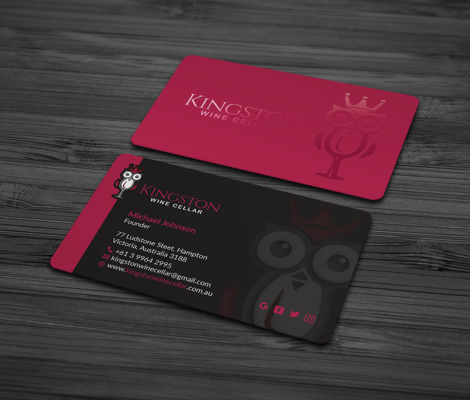 Design de Carte de Visite par MDesign pour Kingston Wine Cellar | Design #23237123
