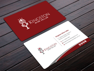 Business Card Design by Uttom 2 for Kingston Wine Cellar | Design: #23085921