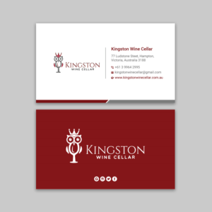 Business Card Design by Uttom 2 for Kingston Wine Cellar | Design: #23086216