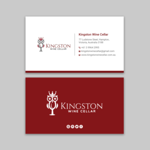 Business Card Design by Uttom 2 for Kingston Wine Cellar | Design: #23086217