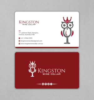 Business Card Design by Uttom 2 for Kingston Wine Cellar | Design: #23087562