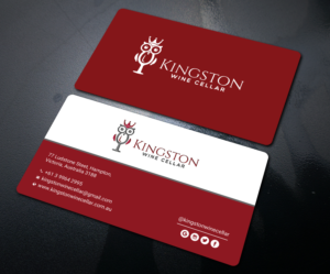 Business Card Design by Uttom 2 for Kingston Wine Cellar | Design: #23134447