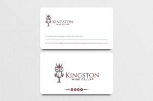 Business Card Design by Uttom 2 for Kingston Wine Cellar | Design: #23134478
