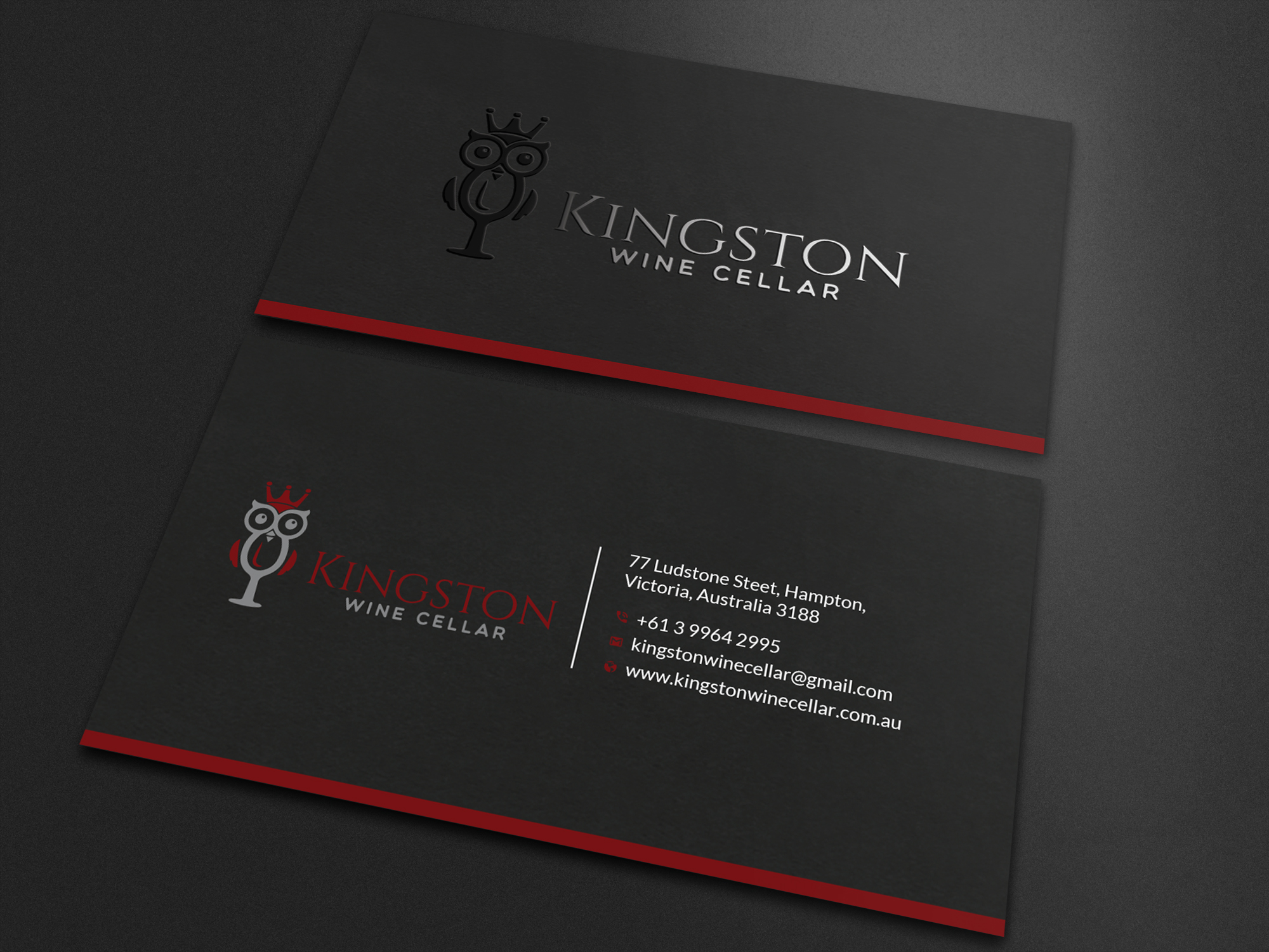 Design de Carte de Visite par Uttom 2 pour Kingston Wine Cellar | Design #23134633
