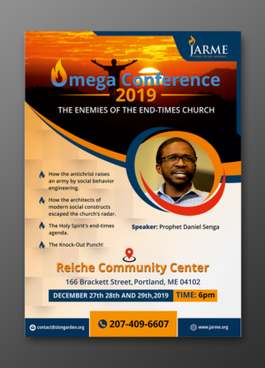 Omega Conference 2019 Enemies of the End-Times Church Flyer  | Flyer Design by ecorokerz