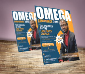 Omega Conference 2019 Enemies of the End-Times Church Flyer  | Flyer Design by Aurora:)