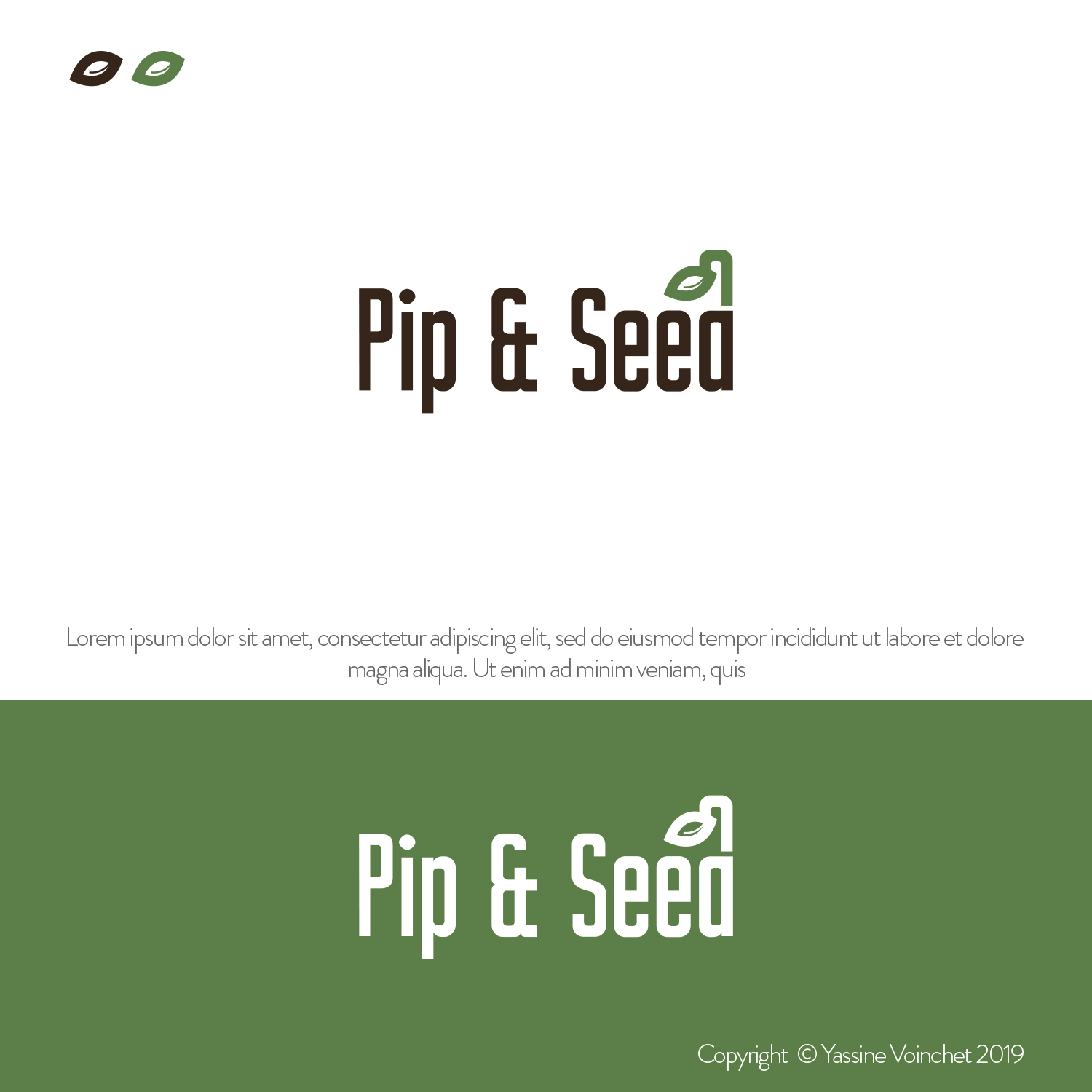 Logo Design by Yassine Voinchet for Pip & Seed | Design #23088357