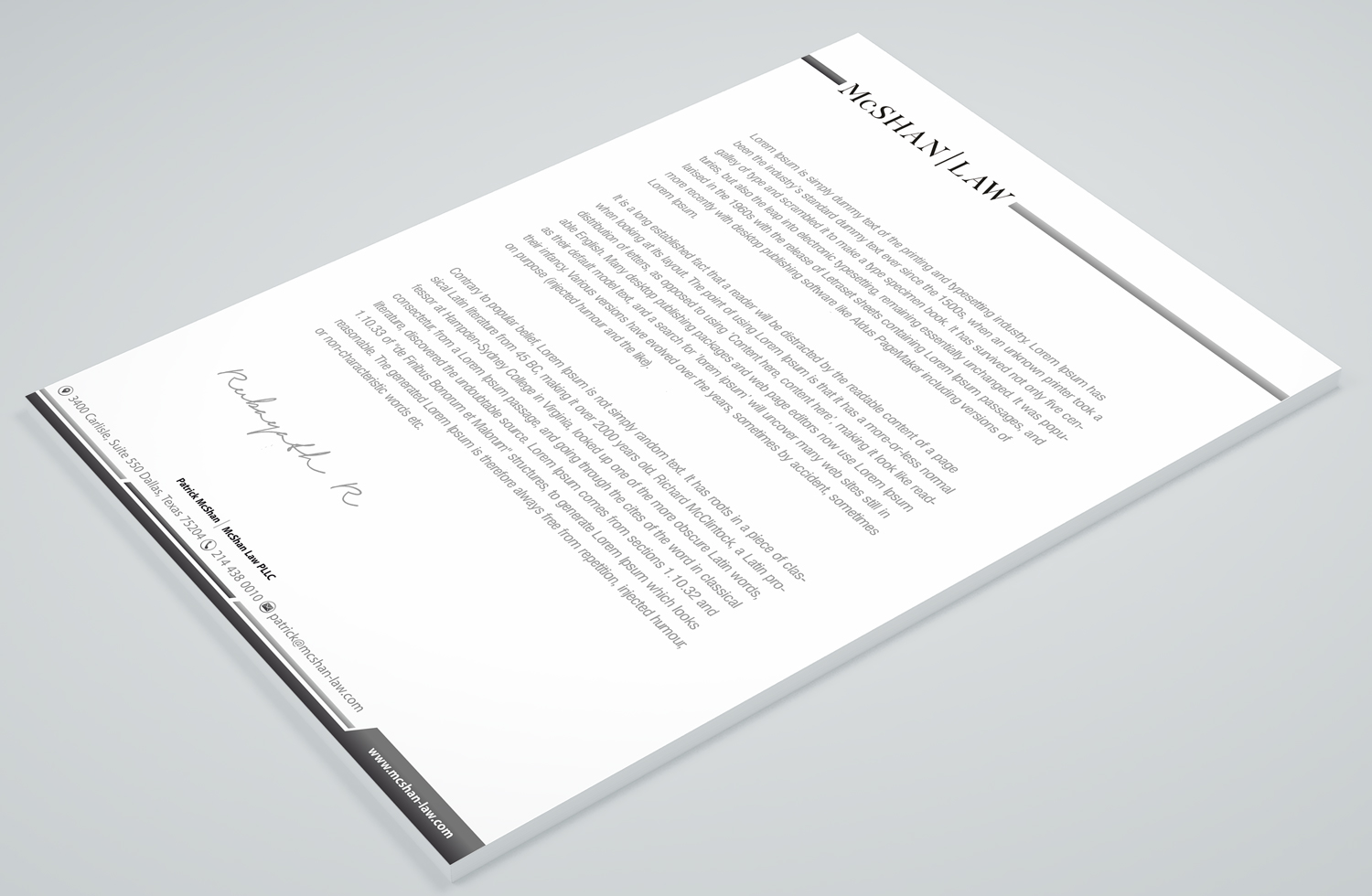 Letterhead Design by Petter Goms for this project | Design #23092838